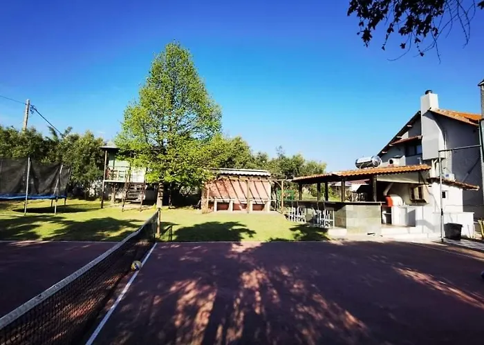 Villa Rural Private Pool, Bbq, Court ,20' Airport Nea Kallikrateia